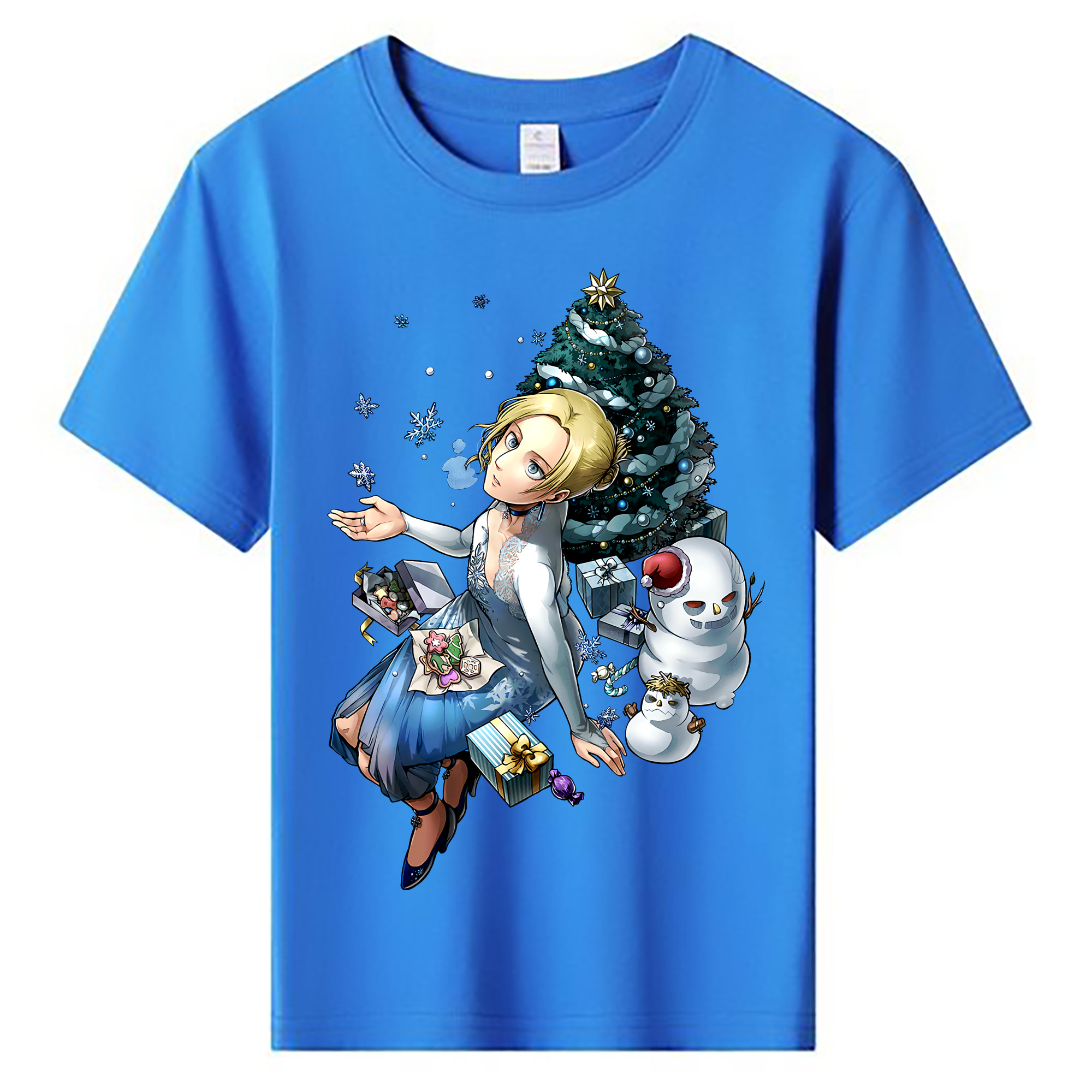 （画像用） 進撃の巨人 アニ・レオンハート Attack on Titan Annie Leonhart 綿100％キッズTシャツ（フロントプリント）